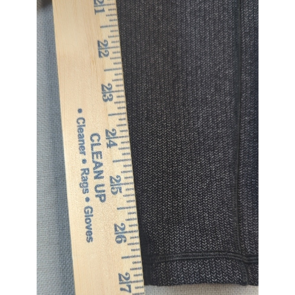 Lululemon Black Heather Ribbed Leggings High Rise Pockets Athletic - Picture 11 of 11